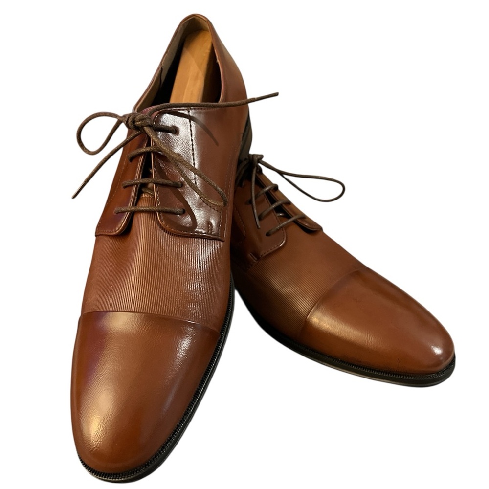 MADDEN by NYC Classic Derbys Brown Leather Men's Shoes Sz:13